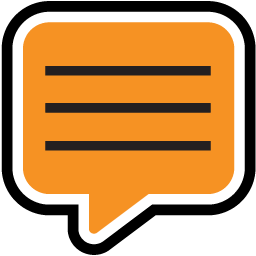 Image of text note annotation icon